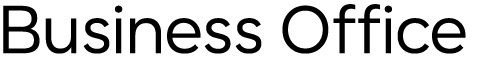 Business Office in the School of Social Sciences Wordmark