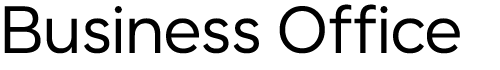 Mobile Wordmark for the Business Office in the School of Social Sciences
